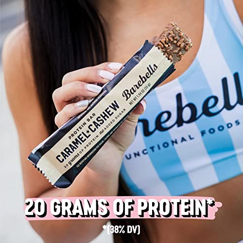 Barebells Protein Bars Caramel Cashew - 12 Count, 1.9oz Bars with 20g of High Protein