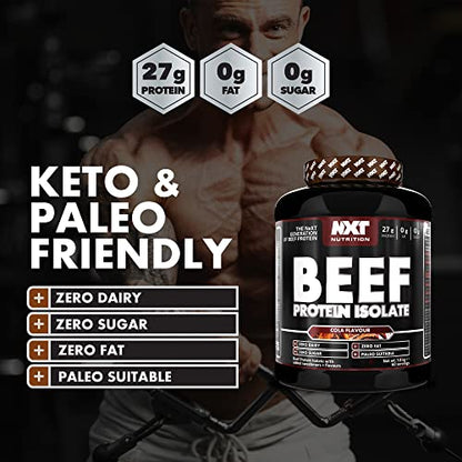 NXT Nutrition Beef Protein Isolate Powder - Protein Powder High in Natural Amino Acids