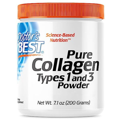 Doctor's Best, Pure Collagen Type 1 and 3 (Collagen Type 1 and 3), 200g Powder