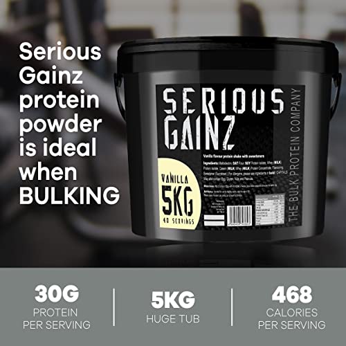 The Bulk Protein Company, SERIOUS GAINZ - Whey Protein Powder - Weight Gain, Mass Gainer