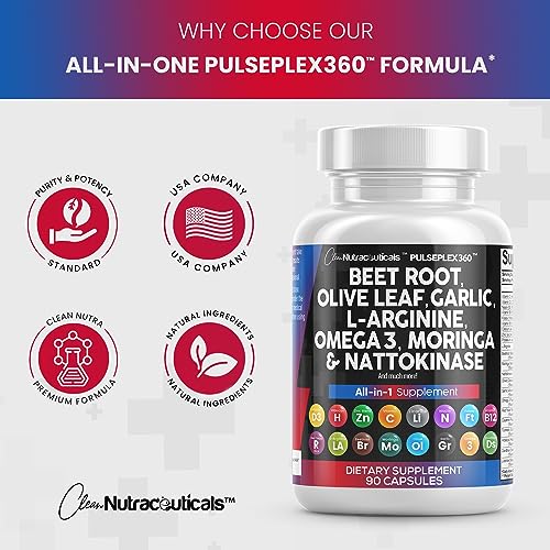 Beet Root Capsules 6000mg Olive Leaf 6000mg Nattokinase 4000 FU