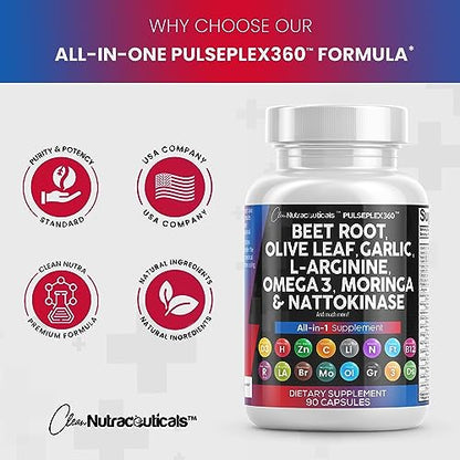 Beet Root Capsules 6000mg Olive Leaf 6000mg Nattokinase 4000 FU