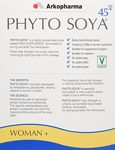 Arkopharma Phyto Soya, Menopause Tablets, 1 Month Supply - 60 Capsules