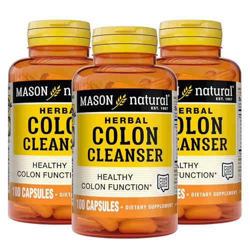 MASON NATURAL Colon Herbal Cleanser, Dietary Supplement Supports Digestive Health 