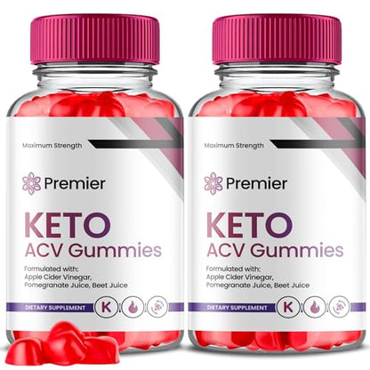 (2 Pack) Premier Gummies, Premier Keto Gummies, Premier Keto ACV Gummies 