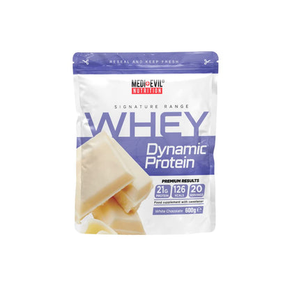 Medi-Evil Nutrition Whey Dynamic Protein, White Chocolate Flavour, 600g, 20 Servings