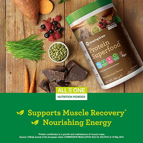 Amazing Grass Protein Superfood, Organic Vegan Protein Powder with Fruit and Vegetables