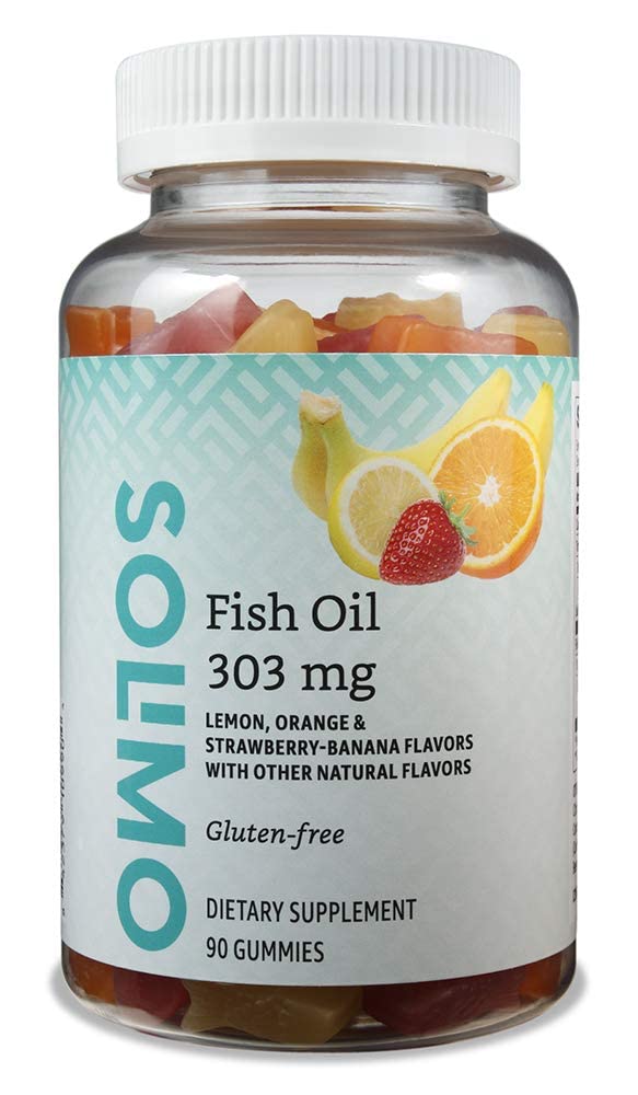 Amazon Basics Fish Oil 303 mg, Lemon, Orange & Strawberry-Banana flavors