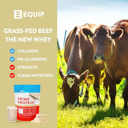 Equip Foods Prime Protein - Grass Fed Beef Protein Powder Isolate - Gluten Free Carnivore