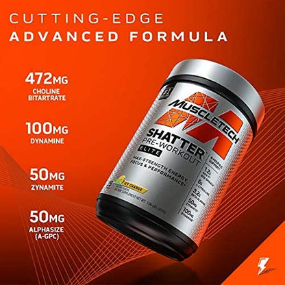 Pre Workout for Men & Women | MuscleTech Shatter Elite Pre-Workout | Preworkout