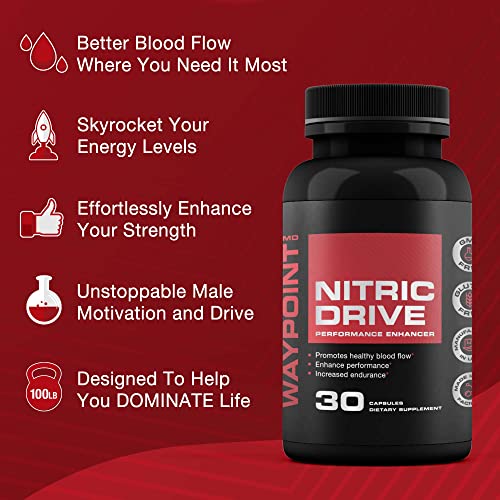 Advanced Nitric Oxide Supplement for Men- 342% Nitric Oxide Booster *– Includes L Arginine & L Citrulline- Muscle Recovery & Blood Flow Supplement for Men- Nitric Oxide