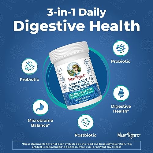 Mary Ruth's 3 in 1 Digestive Health Probiotic, 30 CT