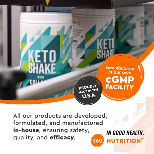 360 Nutrition Instant Keto Coffee with MCT Oil, Coconut Oil, Sweetened, Gluten Free