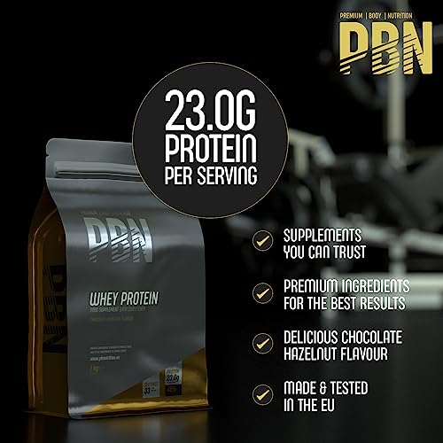 PBN - Premium Body Nutrition Whey Protein1kg Chocolate Hazelnut, New Improved Flavour