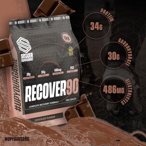 Soccer Supplement Recover90®, Complete Recovery Shake - 31grams of Whey Protein Isolate