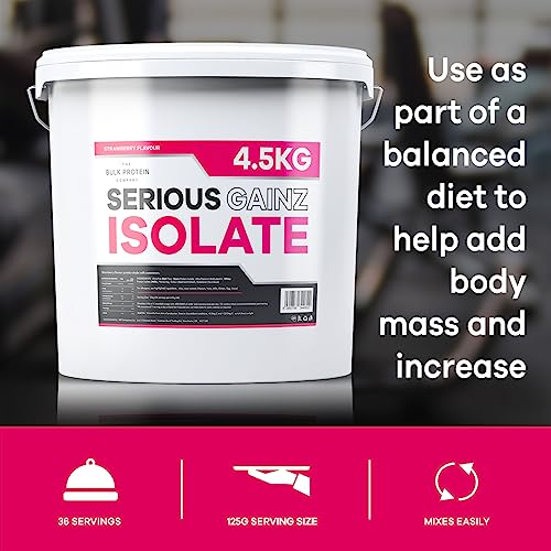 The Bulk Protein Company, Serious Gainz Isolate – 4.5kg – Whey Protein Powder