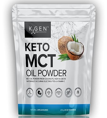 Keto MCT Oil Powder Pure Coconut MCT Keto Coffee Creamer | Premium Quality C8 Easily Absorbed & Digested - Ideal for Paleo & Vegan Diets