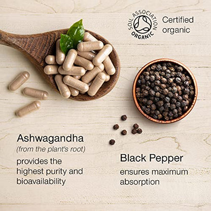 Organic Ashwagandha High Strength - 1000mg Ashwagandha Capsules - Pure Ashwagand