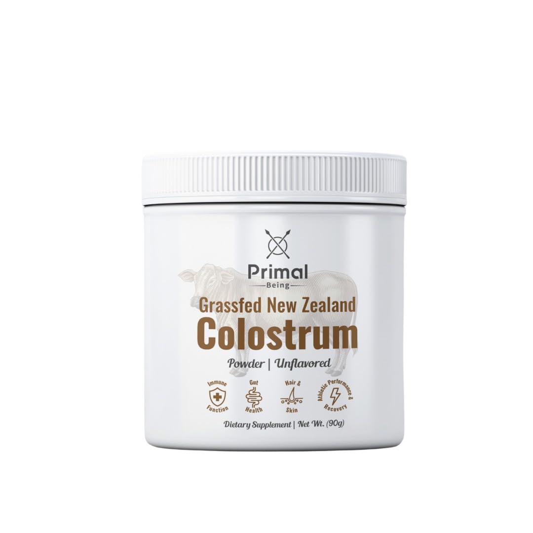 Primal Being Grassfed Beef Colostrum - Supports Immune Function, Gut Health, Hair