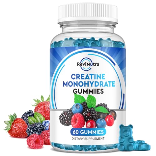 Creatine Monohydrate Gummies for Men & Women, Chewables Creatine Monohydrate 