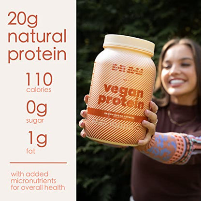 BEAM Be Amazing Vegan Protein Powder | 20g Plant-Based Protein with Prebiotics Fibers