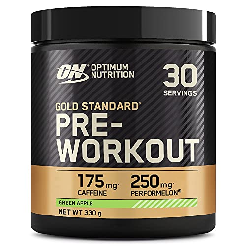 Optimum Nutrition Gold Standard Pre Workout Green Apple Flavoured Powder, 330g