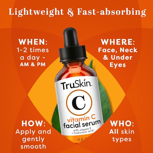 TruSkin Vitamin C Face Serum – Anti Aging Facial Serum with Vitamin C, Hyaluronic Acid