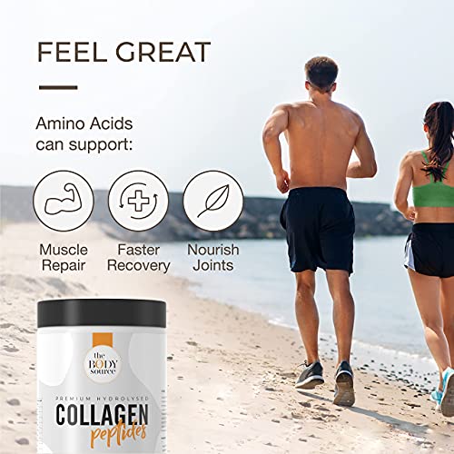 The Body Source Premium Hydrolysed Collagen Powder – 400g Unflavoured Bovine Collagen