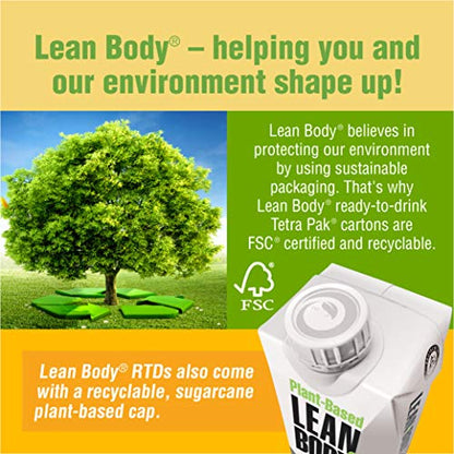 Lean Body Ready-to-Drink, Plant-Based Vegan Vanilla Caramel Protein Shake, 30g Protein