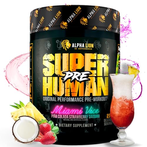 ALPHA LION Superhuman Pre Workout Powder, Beta Alanine, L-Taurine & Tri-Source