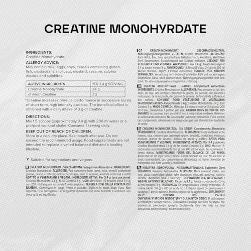 Bulk Creatine Monohydrate Powder, Unflavoured, 100 g