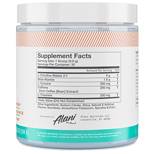 Alani Nu Island Crush Pre Workout and BCAA Hawaiian Shaved Ice Post Workout Powder Bundle | L-Theanine, Beta-Alanine, Citrulline | Branch Chain Essential Amino Acids | 30 Servings per Container