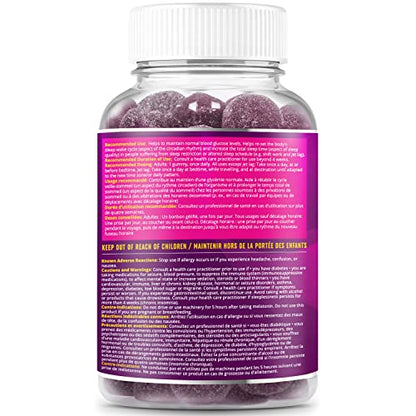 BeLive MoonBurn Nighttime Melatonin Gummies - 60 Ct | Formulated with Apple Cider