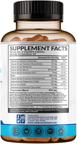 28 in 1 Calm Mood Support Supplement- Natural Happy Pills for Occasional Anxiousness