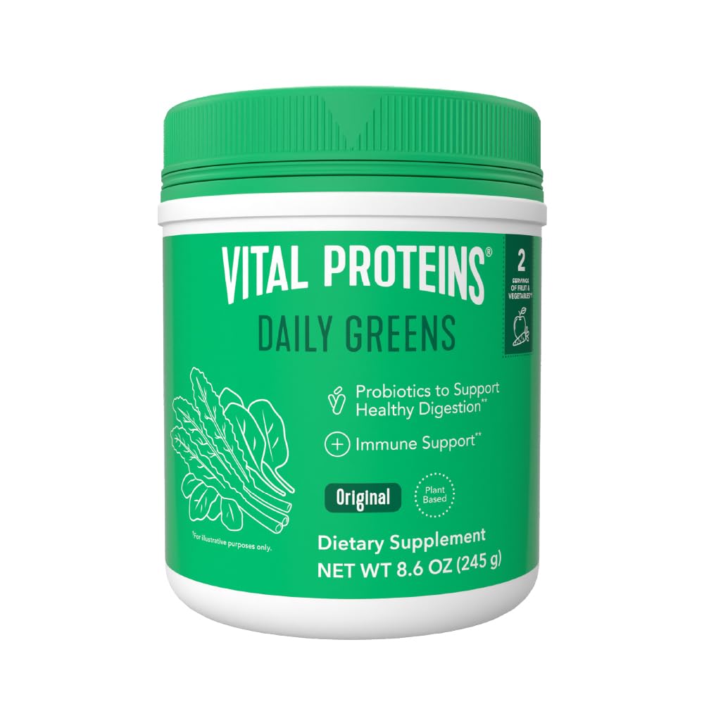 Vital Proteins Unflavored Daily Greens, 8.6 OZ