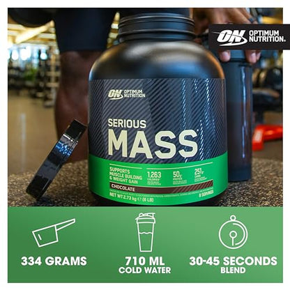 Optimum Nutrition Serious Mass Protein Powder High Calorie Mass Gainer with Vitamins