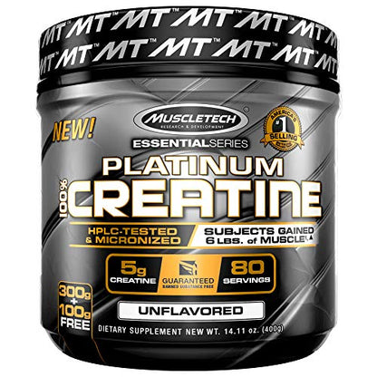 Creatine Monohydrate Powder MuscleTech Platinum Pure Micronized Muscle