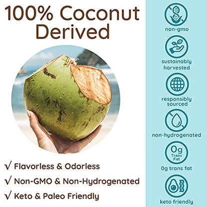 AS-IS Simply Premium MCT Oil C8 & C10 | Unflavored | 100% from Non-GMO Coconuts