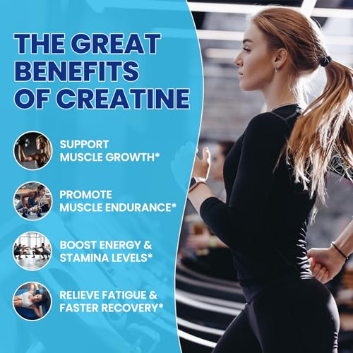 Creatine Monohydrate Gummies for Men & Women, Chewables Creatine Monohydrate