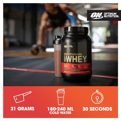 Optimum Nutrition Gold Standard Whey Protein, Muscle Building Powder with Naturally Occurring