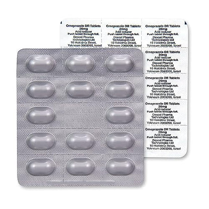 Amazon Basic Care Omeprazole Delayed Release Tablets 20 mg, Treats Frequent