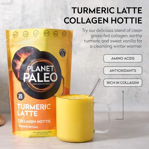 Planet Paleo Pure Collagen - Turmeric Latte (260g, 25 Servings)