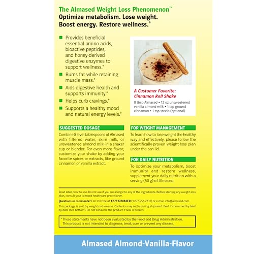 Almased Protein Powder for Weight Loss Kit for Men & Women, Natural Meal Replacement