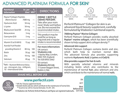 Perfectil Platinum Collagen for Skin 10 x 50 ml