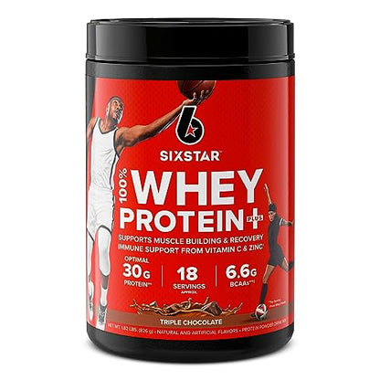 Six Star Elite Series 100% Whey Protein Plus Triple Chocolate 1.8lbs US