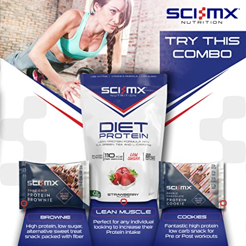 SCI-MX Diet Protein, High Protein, Low Sugar, Low Fat Lean Protein Formula Powder with Added CLA