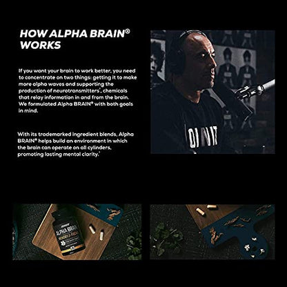 ONNIT Alpha Brain (60ct) - Over 1 Million Bottles Sold - Premium Nootropic Brain Supple