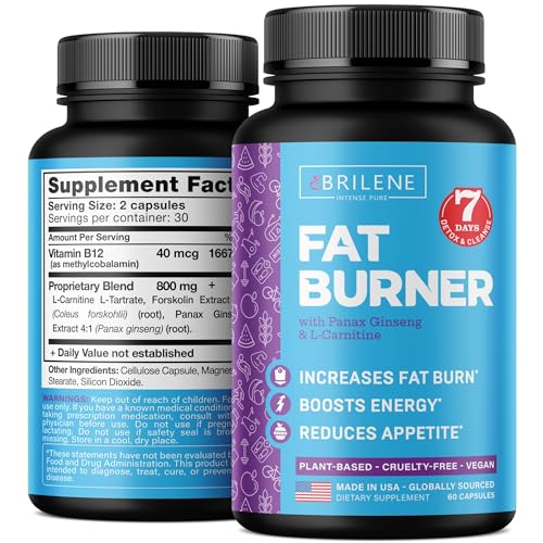 BRILENE Weight Loss Pills for Women - Made in USA - Natural Appetite Suppressant & Metabolism Booster