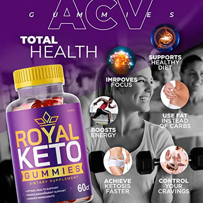 (2 Pack) Royal Keto ACV Gummies - New Advance Formula RoyalKeto