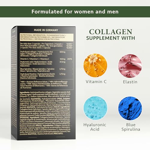 Collagen Capsules 820mg - 180 High Strength Capsules (3 Months Supply)